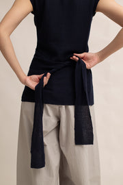 Teddy Soft Knit Tie Vest