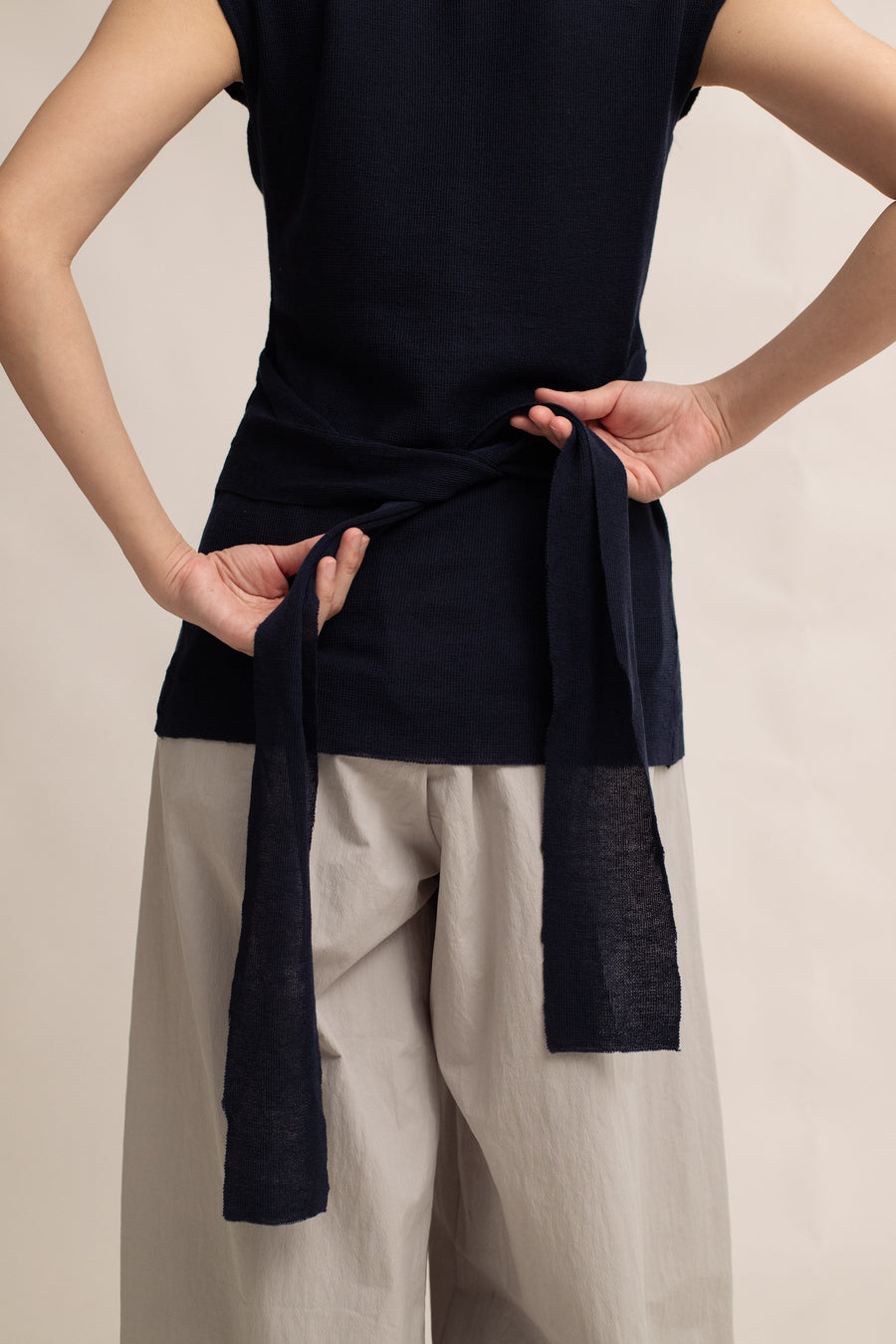 Teddy Soft Knit Tie Vest