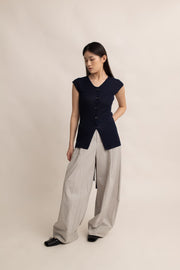 Teddy Soft Knit Tie Vest