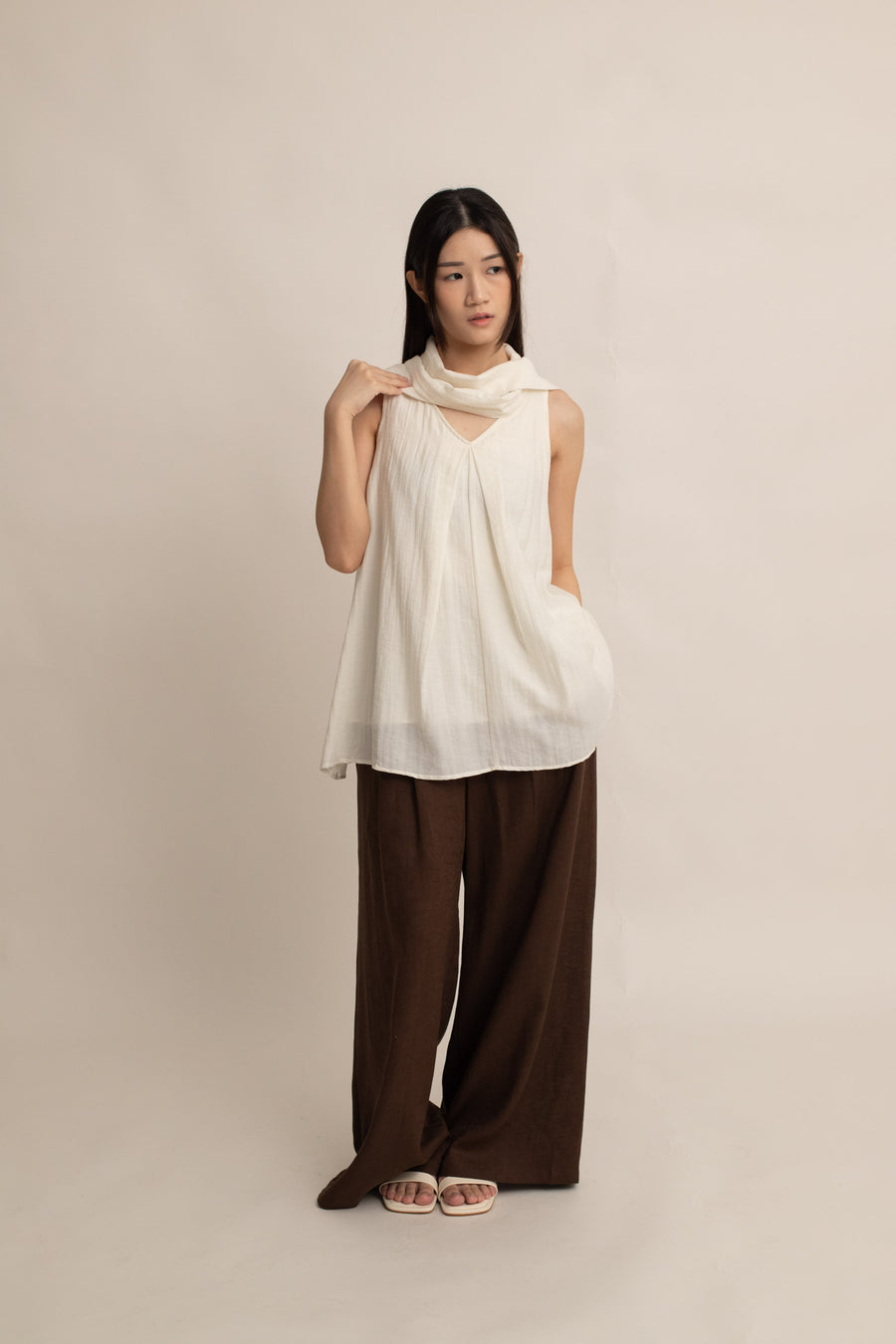 Vanessa Tie-Front Top