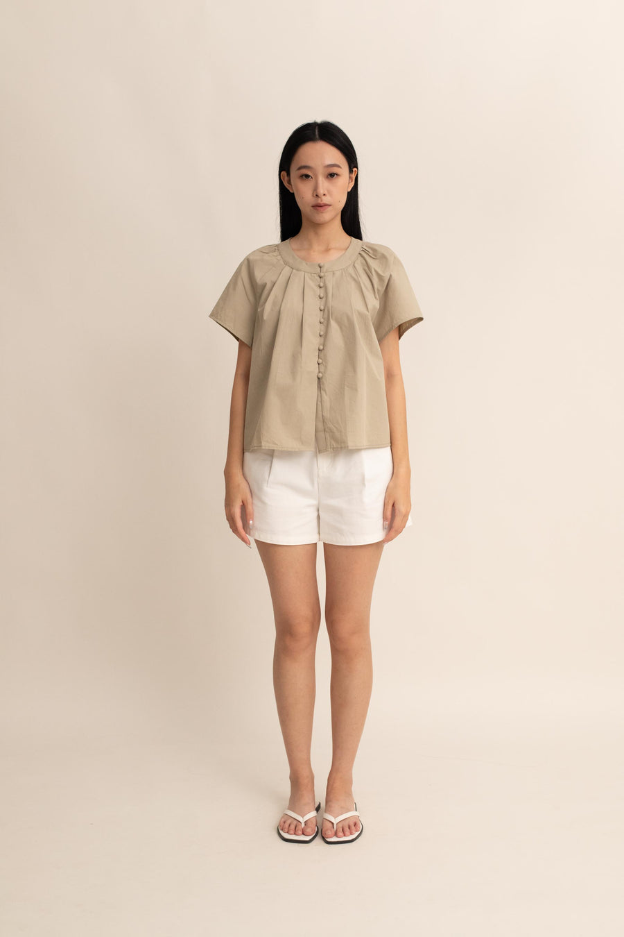 Vreni Button Top