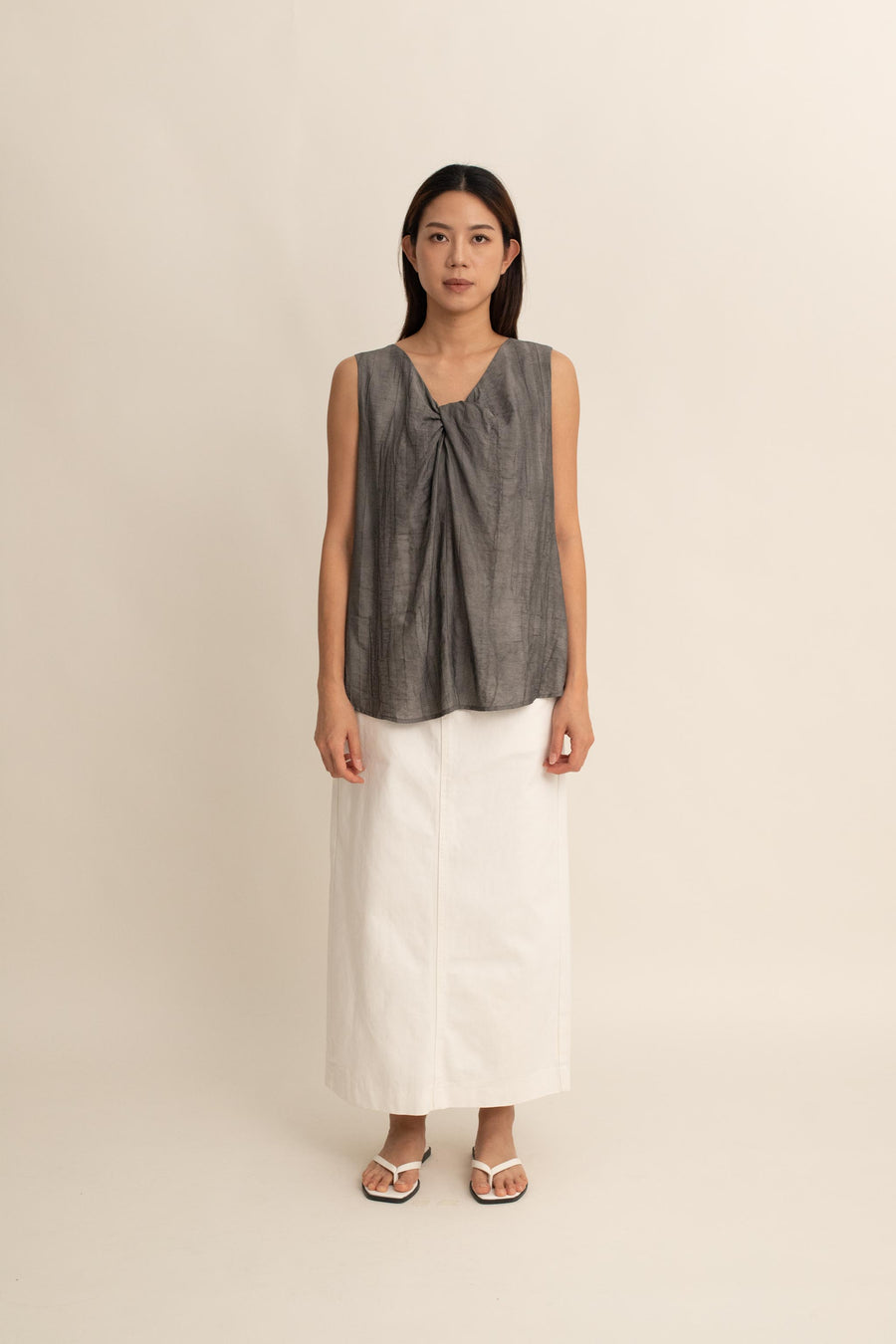 Delphine Knot Front Top