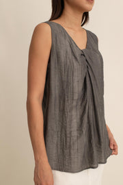 Delphine Knot Front Top