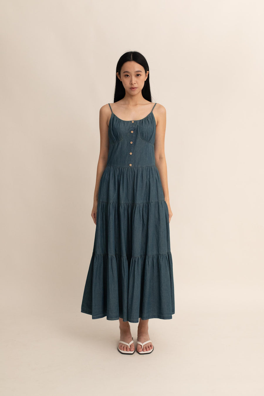 Julietta Tiered Denim Dress