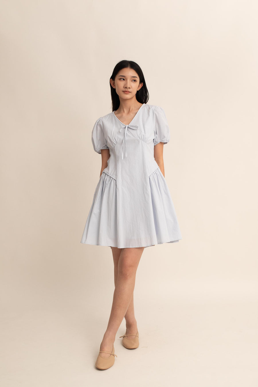 Kersha Midi Puff Dress