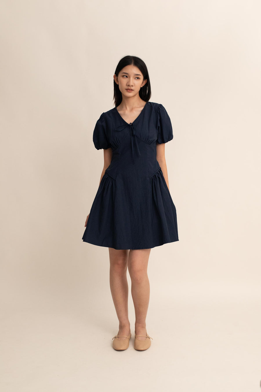 Kersha Midi Puff Dress