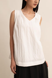 Solenne V-neck Pleated Top