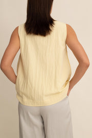 Solenne V-neck Pleated Top