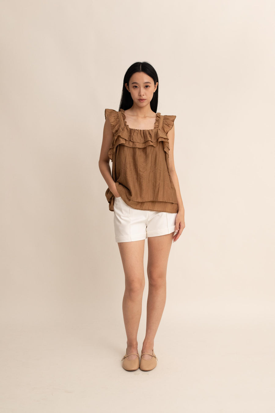 Thea Ruffle Top