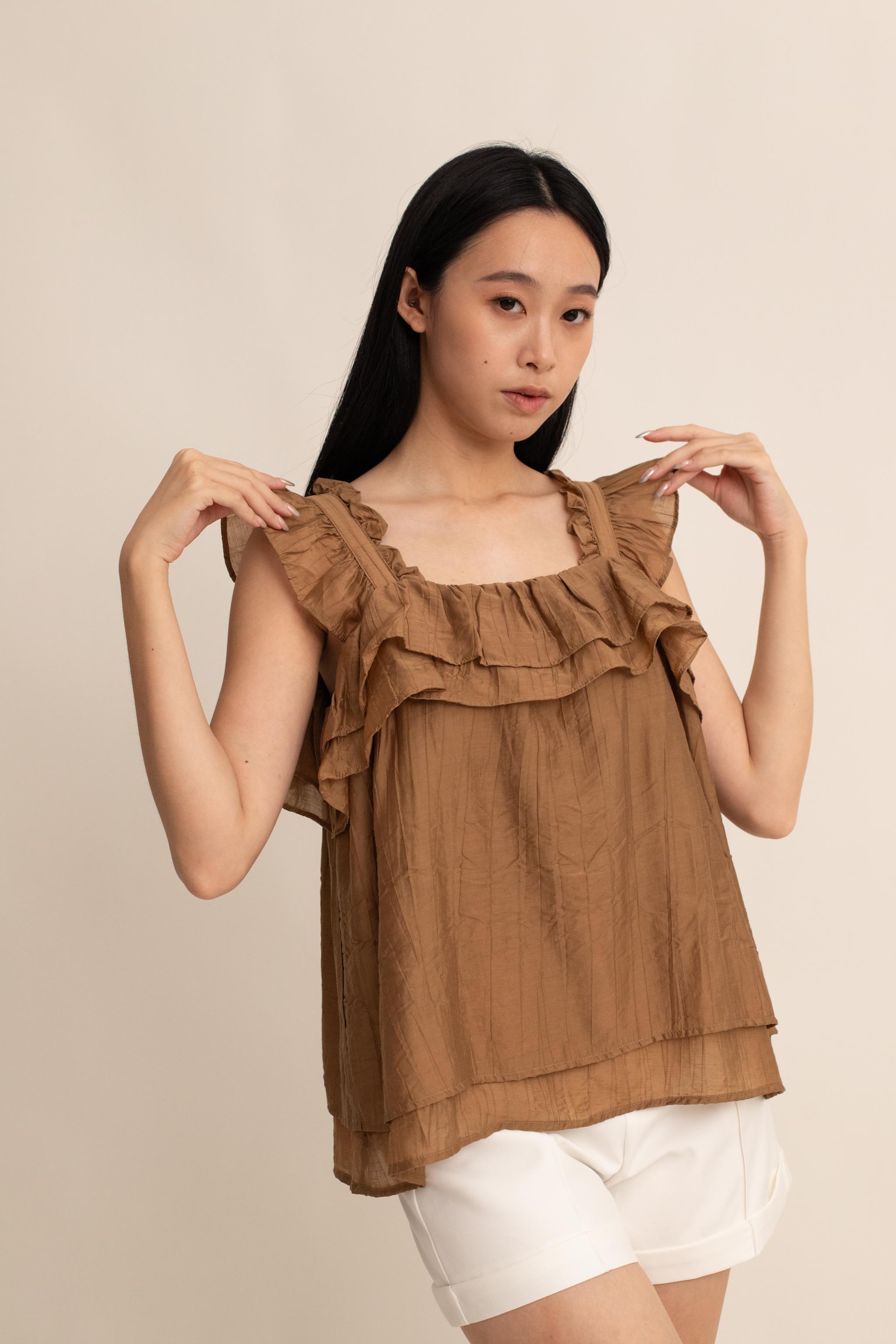 Thea Ruffle Top