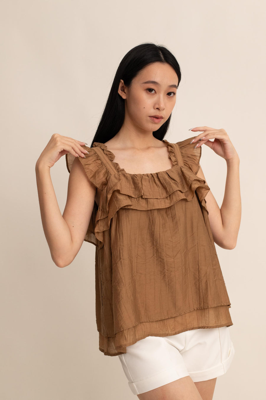 Thea Ruffle Top
