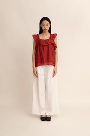 Thea Ruffle Top