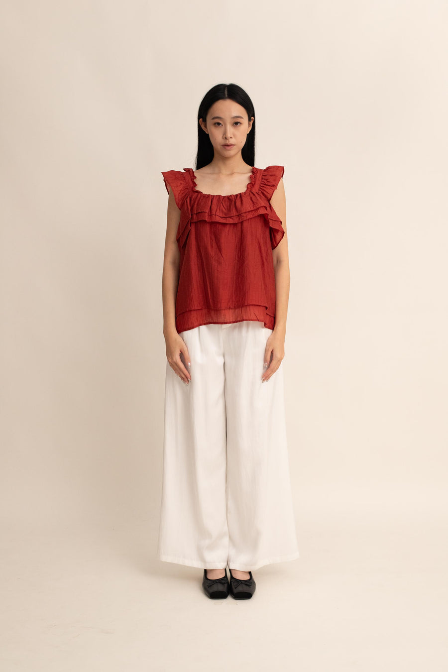 Thea Ruffle Top