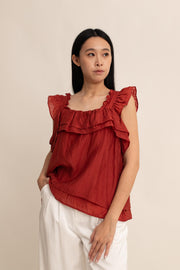Thea Ruffle Top