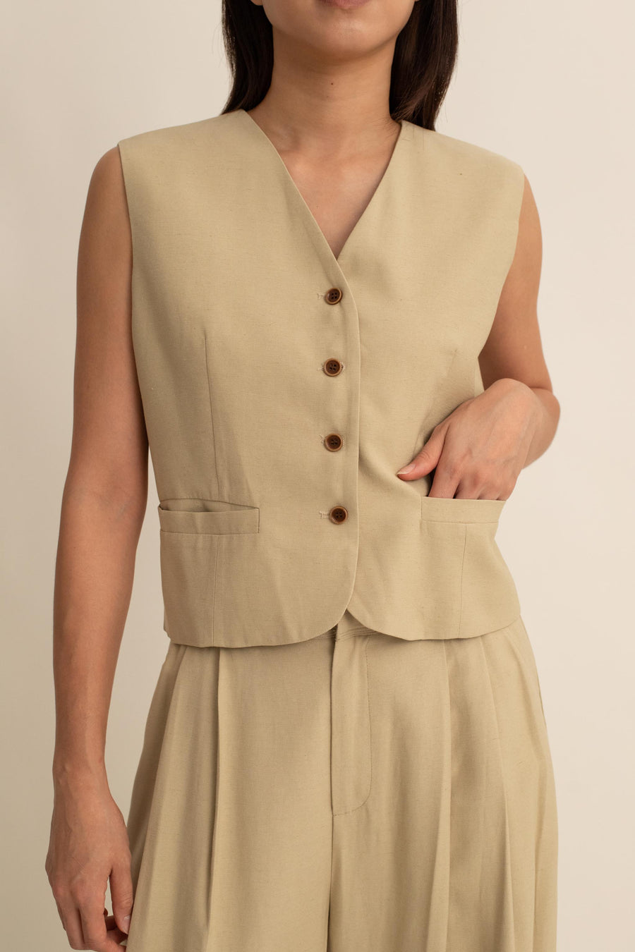 Vera Linen Vest